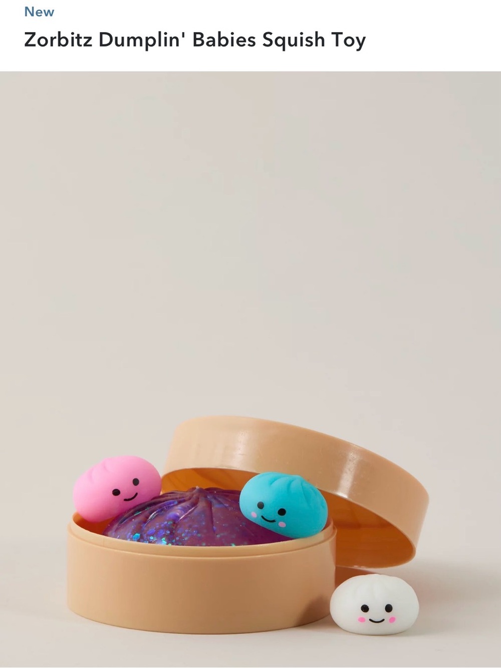 Zorbitz Dumplin' Babies Squish Toy Mystery Dumpling squishy sealed unopened